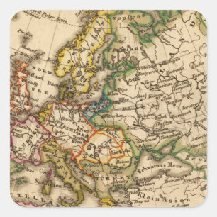 Adesivo Quadrado Europa 12