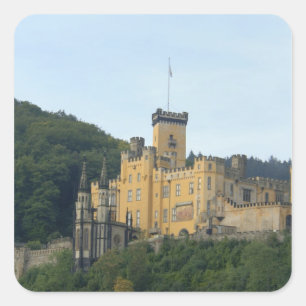Adesivo Quadrado Europa, Alemanha, perto de Koblenz, Castelo Schlos