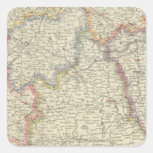 Adesivo Quadrado Europa, Bielorrússia, Ucrânia