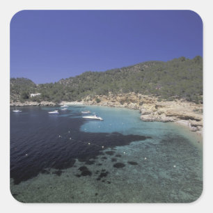Adesivo Quadrado Europa, Espanha, Ilhas Baleares, Ibiza, Cala Salad