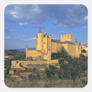 Adesivo Quadrado Europa, Espanha, Segóvia. O Alcázar, um Patrimônio