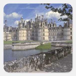 Adesivo Quadrado Europa, França, Chambord. Impondo Chateau