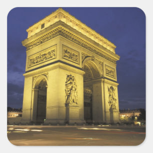 Adesivo Quadrado Europa, França, Paris. Arco do Triunfo