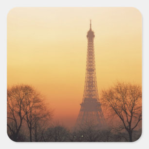 Adesivo Quadrado Europa, França, Paris. Torre Eiffel (Médio