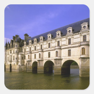 Adesivo Quadrado Europa, França, Vale do Loire. Castelo