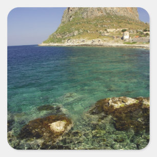 Adesivo Quadrado Europa, Grécia, Peloponnese, Monemvasia. O