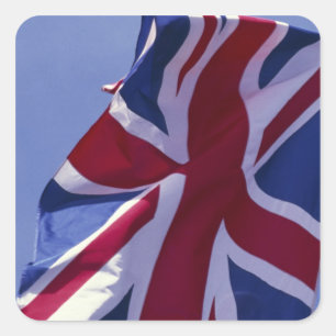 Adesivo Quadrado Europa, Inglaterra, bandeira britânica