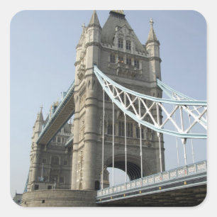 Adesivo Quadrado Europa, Inglaterra, Londres. Ponte da Torre sobre