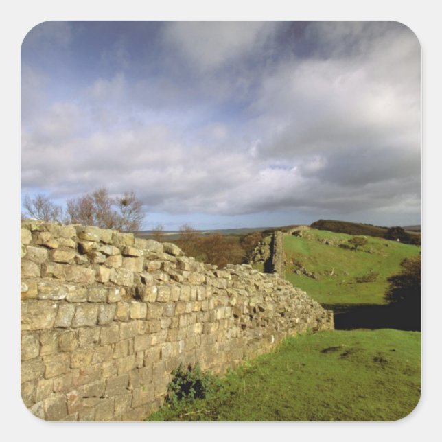 Adesivo Quadrado Europa, Inglaterra, Noroeste. Hadrian (Frente)