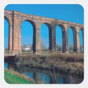 Adesivo Quadrado Europa, Itália. Aqueduto perto de Lucca.