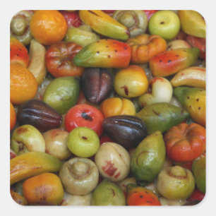 Adesivo Quadrado Europa, Itália, Sicília, Taormina.Tradicional