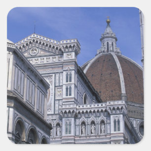 Adesivo Quadrado Europa, Itália, Toscana, Florença. Piazza del 2
