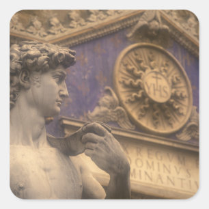 Adesivo Quadrado Europa, Itália, Toscana, Florença, Piazza della