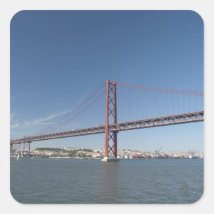 Adesivo Quadrado Europa, Portugal, Lisboa (também conhecida como Li