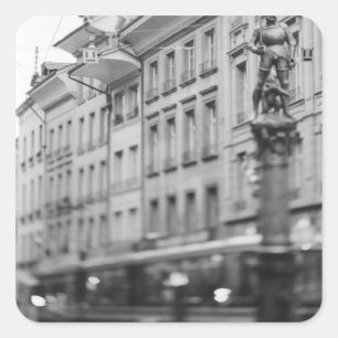 Adesivo Quadrado Europa, Suíça, Berna. Bonde, Marktgasse