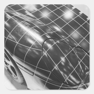 Adesivo Quadrado Europa, Suiça, Genebra. Mostra a motor de Genebra;