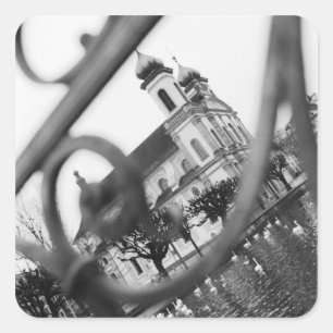 Adesivo Quadrado Europa, Suíça, Lucerna. Igreja Jesuíta