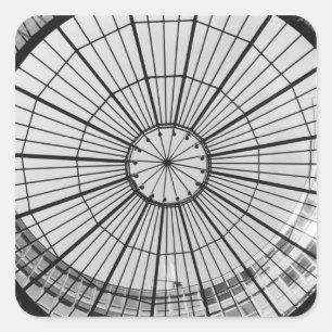 Adesivo Quadrado Europa, Suiça, Zurique. Cúpula de vidro