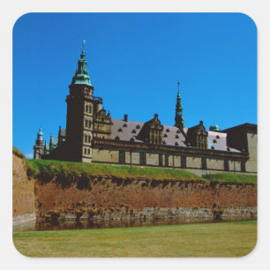 Adesivo Quadrado Europe, Dinamarca, Helsingor (também conhecido po