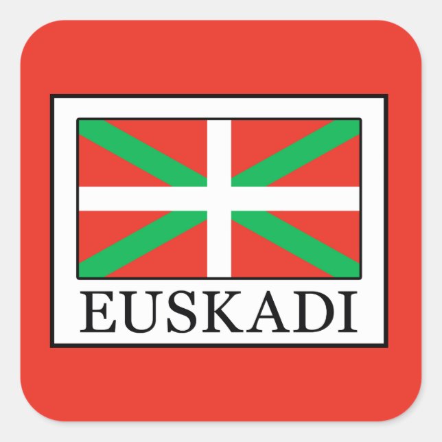 Adesivo Quadrado Euskadi (Frente)