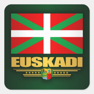 Adesivo Quadrado Euskadi Flag