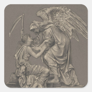 Adesivo Quadrado Evelyn de Morgan Angel