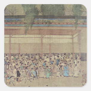 Adesivo Quadrado Exame de espera chinês antigo