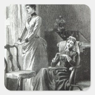 Adesivo Quadrado Excelente-Grandmamma Severan por Leslie Keith