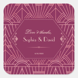 Adesivo Quadrado Excelente Rosa Cooper 1920 Gatsby