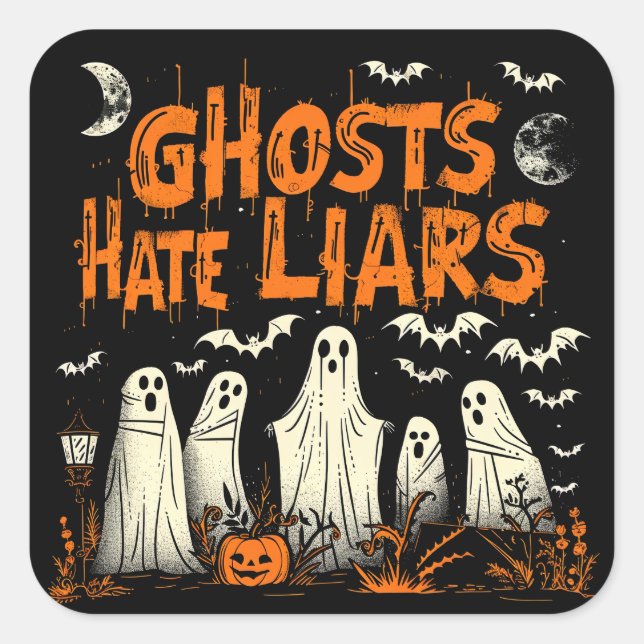 Adesivo Quadrado ExDesigner | Personalização | Dia das Bruxas (Frente)