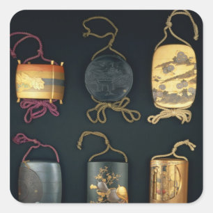 Adesivo Quadrado Exemplo do Inro, século XIX