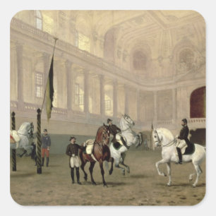 Adesivo Quadrado Exercício da Manhã no Hofreitschule