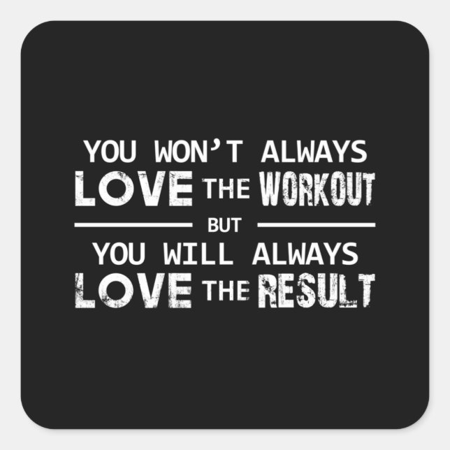 Adesivo Quadrado Exercício de ginástica do esporte na malhação Work (Frente)