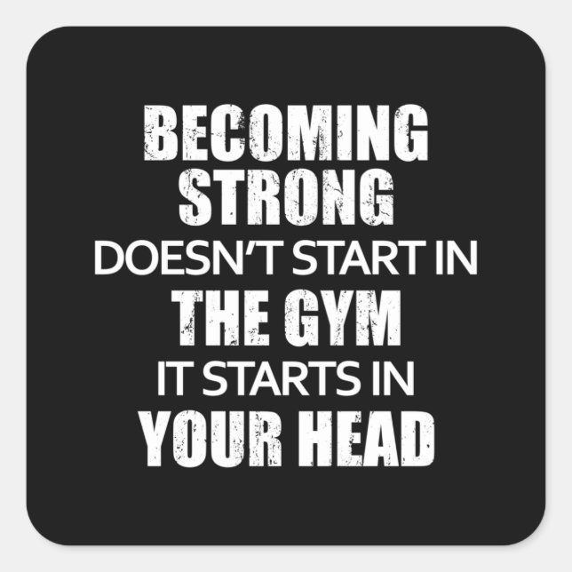 Adesivo Quadrado Exercício de ginástica malhação Esportes Esportivo (Frente)