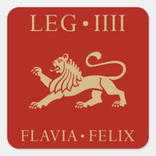 Adesivo Quadrado Exército Romano Imperial - Legio IV Flavia Felix