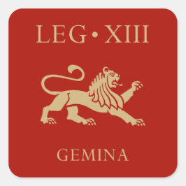 Adesivo Quadrado Exército Romano Imperial - Legio XIII Gemina