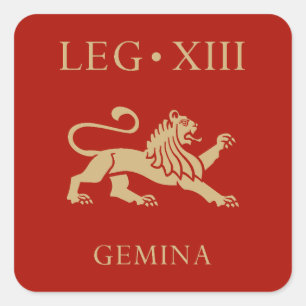 Adesivo Quadrado Exército Romano Imperial - Legio XIII Gemina