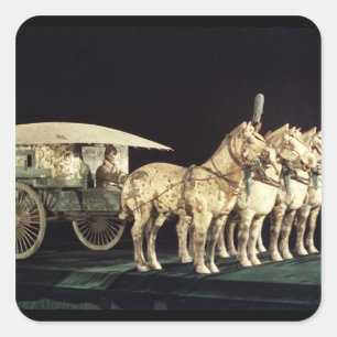 Adesivo Quadrado Exército Terracotta, Dinastia Qin