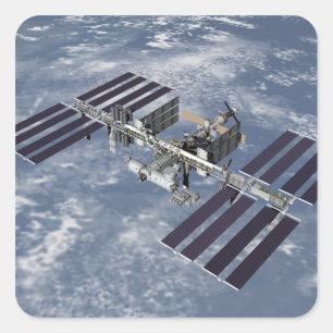 Adesivo Quadrado Exibição 2 gerada por computador