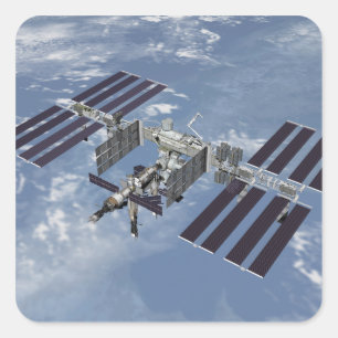 Adesivo Quadrado Exibição 3 gerada por computador