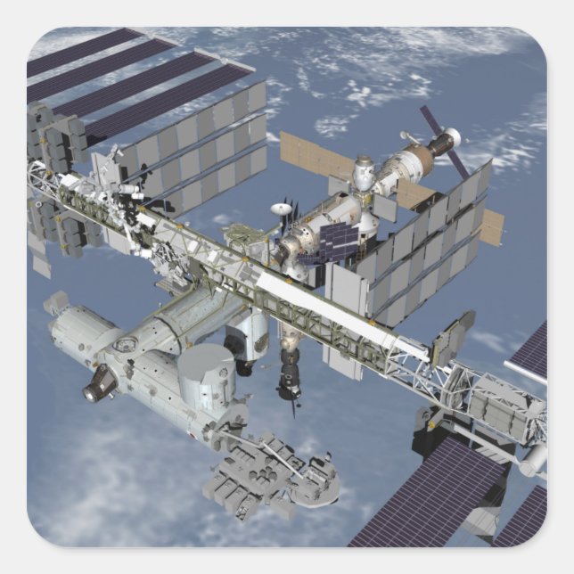 Adesivo Quadrado Exibição 5 gerada por computador (Frente)