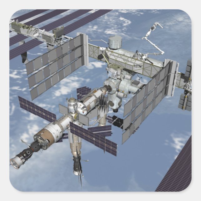 Adesivo Quadrado Exibição 6 gerada por computador (Frente)