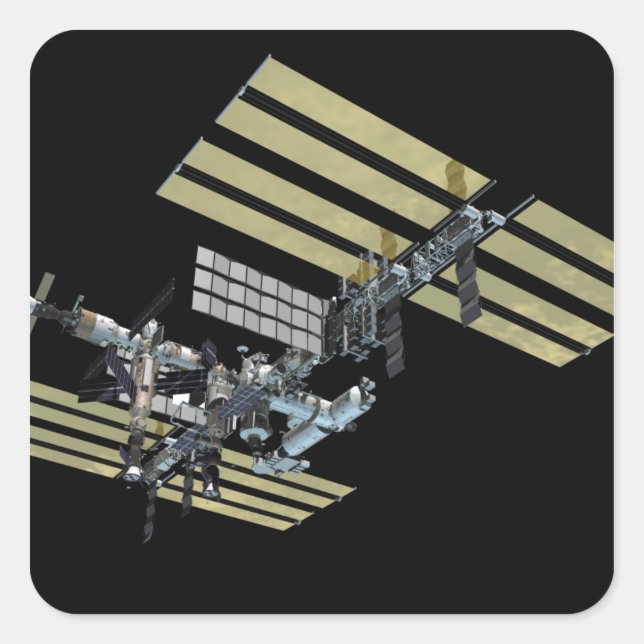 Adesivo Quadrado Exibição gerada pelo computador 10 (Frente)