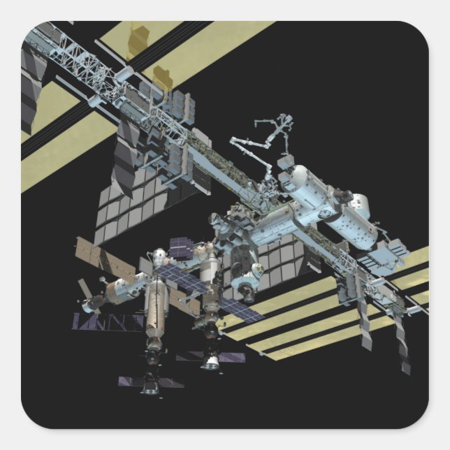 Adesivo Quadrado Exibição gerada pelo computador 12 (Frente)