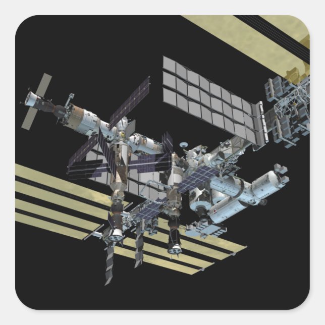 Adesivo Quadrado Exibição gerada pelo computador 14 (Frente)