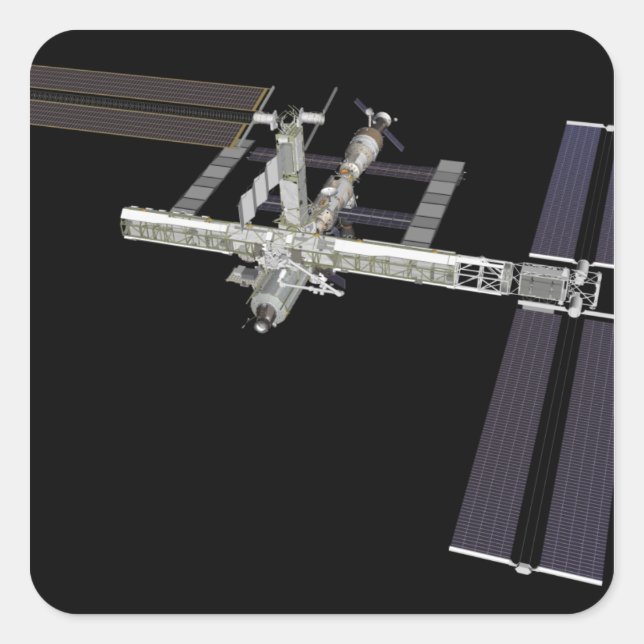 Adesivo Quadrado Exibição gerada pelo computador 16 (Frente)