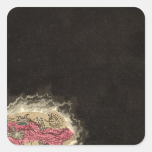 Adesivo Quadrado Exibindo o império de Alexander 323 BC