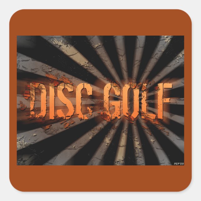 Adesivo Quadrado Explosão de Grunge (Frente)