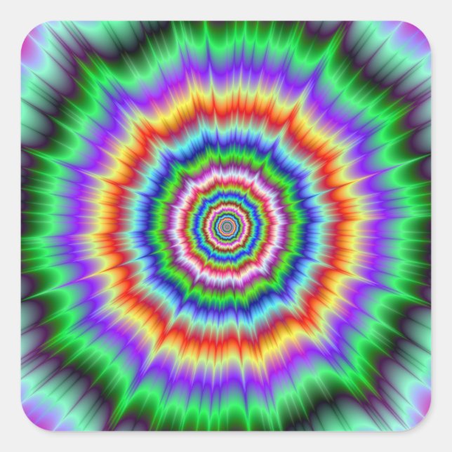 Adesivo Quadrado Explosão de Olho-Vinheta (Frente)