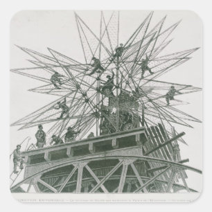 Adesivo Quadrado Exposição universal de 1900